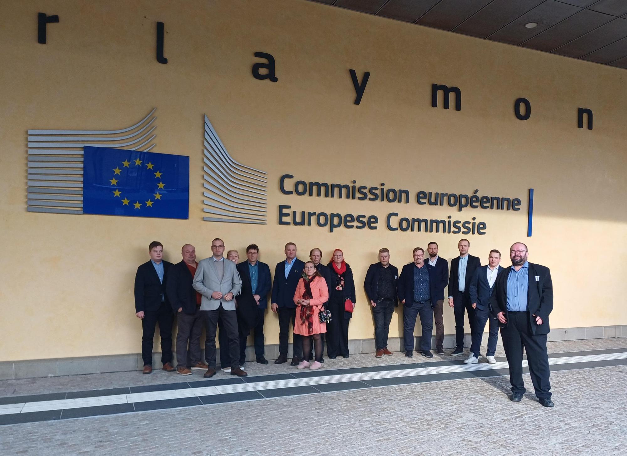 MTK Kaakkois-Suomen johtokunta Brysselissä syksyllä 2025.